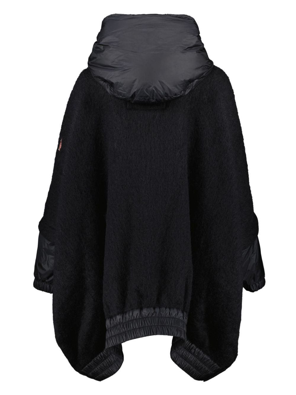 Moncler Grenoble Cape met logo-applicatie - Zwart