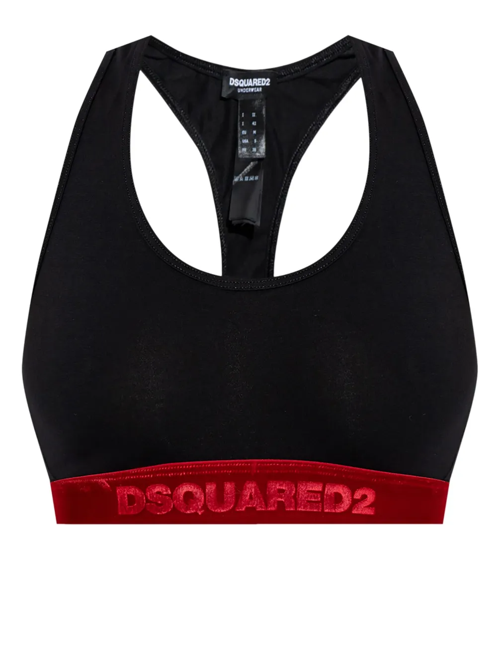 DSQUARED2 Logo Bra Black FARFETCH