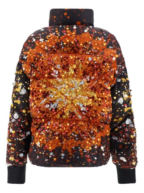 firework-motif jacket 