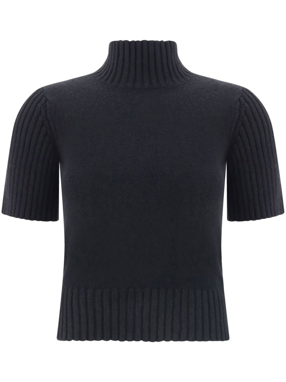 KHAITE Talvi knitted top - Black