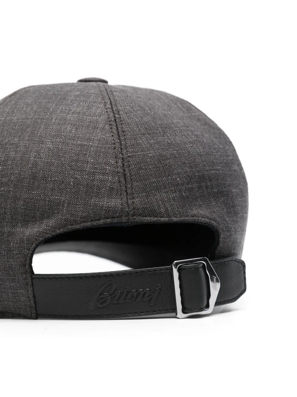 Brioni Pet met geborduurd logo - Grijs