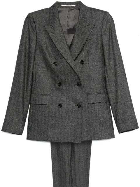 Tagliatore herringbone suit Women