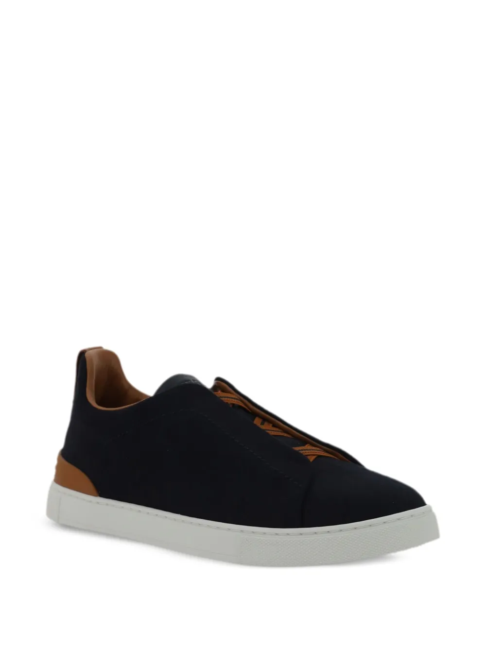 Zegna Leren sneakers - Blauw