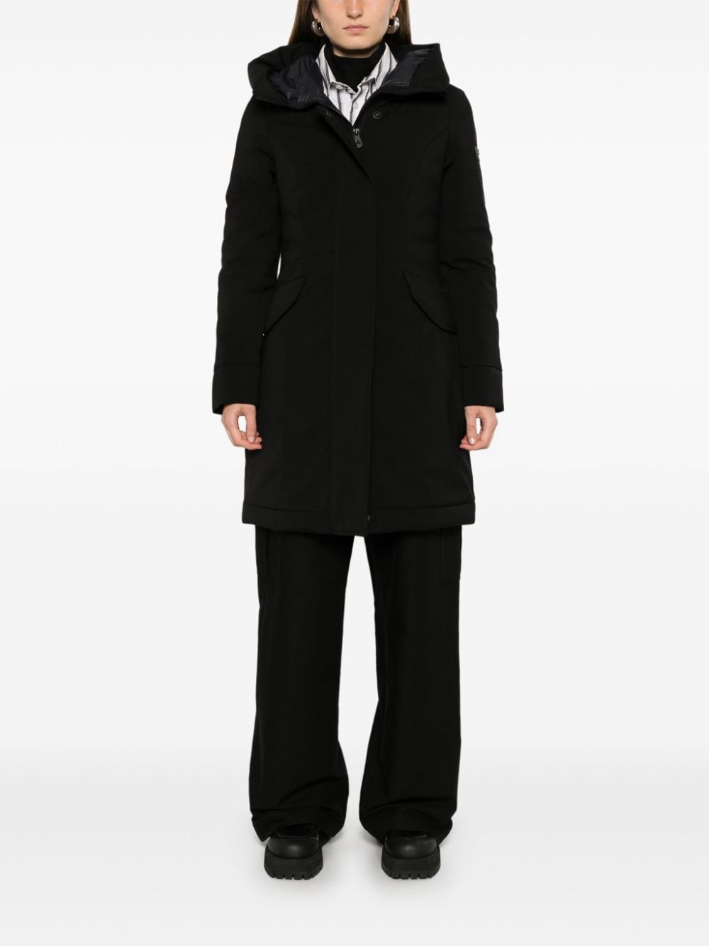 Shop Peuterey Windproof Coat In Black