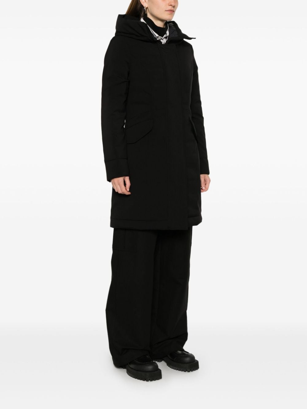 Shop Peuterey Windproof Coat In Black