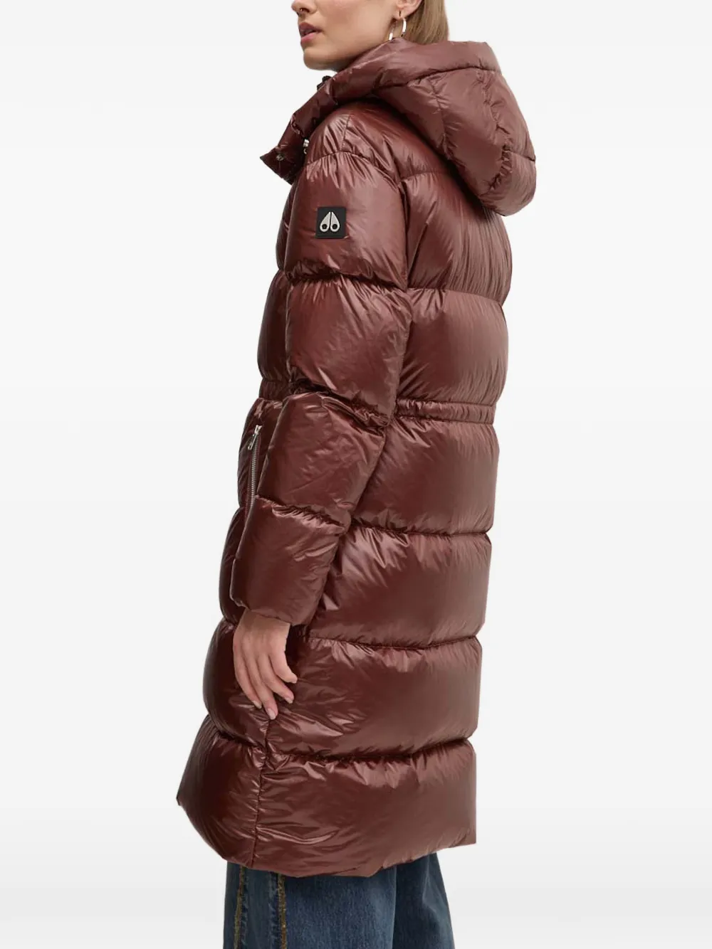 Moose Knuckles Padded Hooded Jacket - Brown 