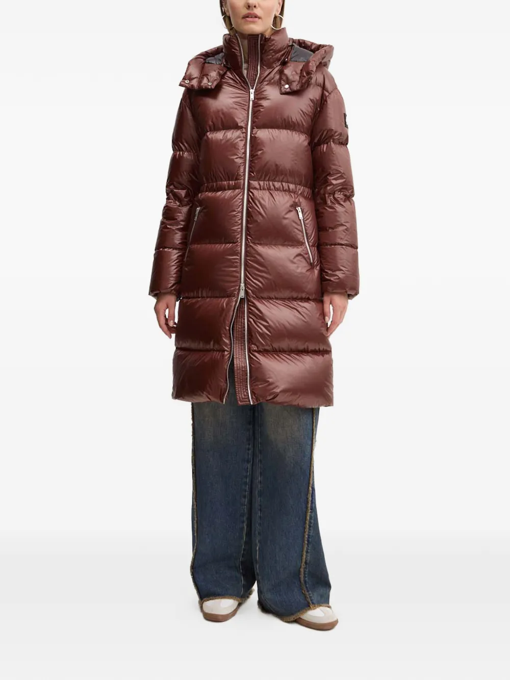  Moose Knuckles Padded Hooded Jacket - Brown 