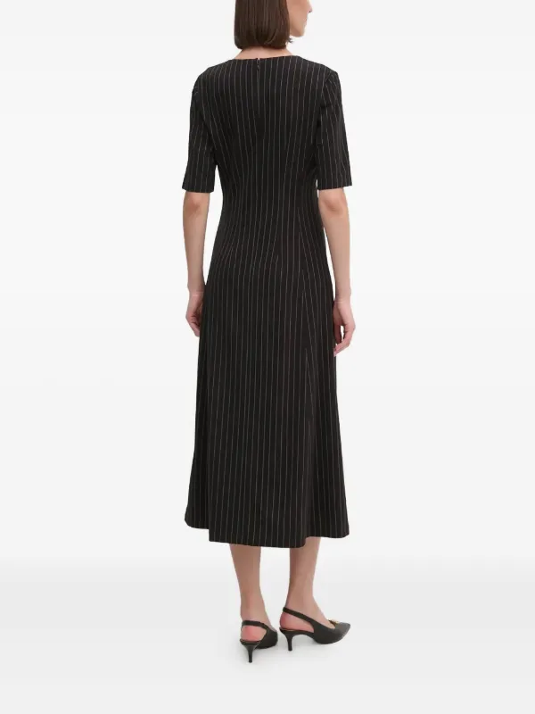 crochet halter midi dress Chevron Stripe Crochet Halter Midi Dress