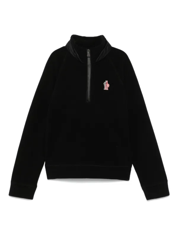 MONCLER GRENOBLE KIDS フリース スウェットシャツ | ブラック