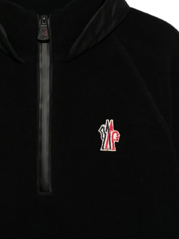 MONCLER GRENOBLE KIDS Sweat à Texture Polaire Noir FARFETCH FR