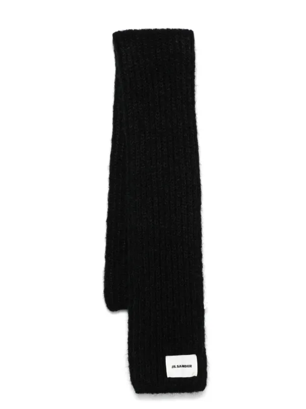 【Jil Sander】リブニットウールスカーフ Jil Sander リブニット スカーフ | ニュートラル | FARFETCH JP
