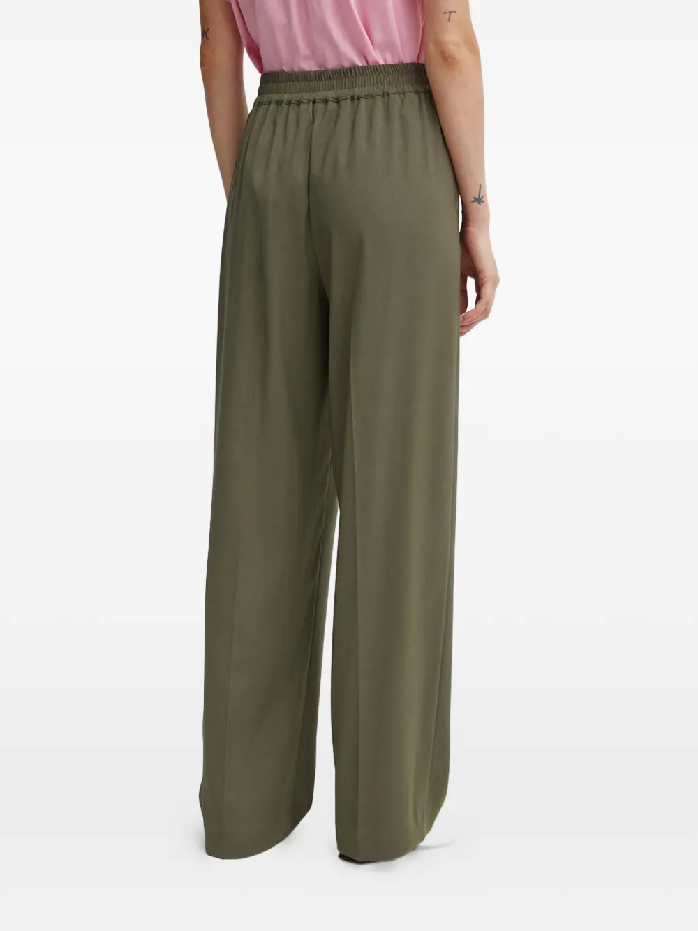 Samsoe Samsoe Julia Elasticated Pleated Trousers - Green 