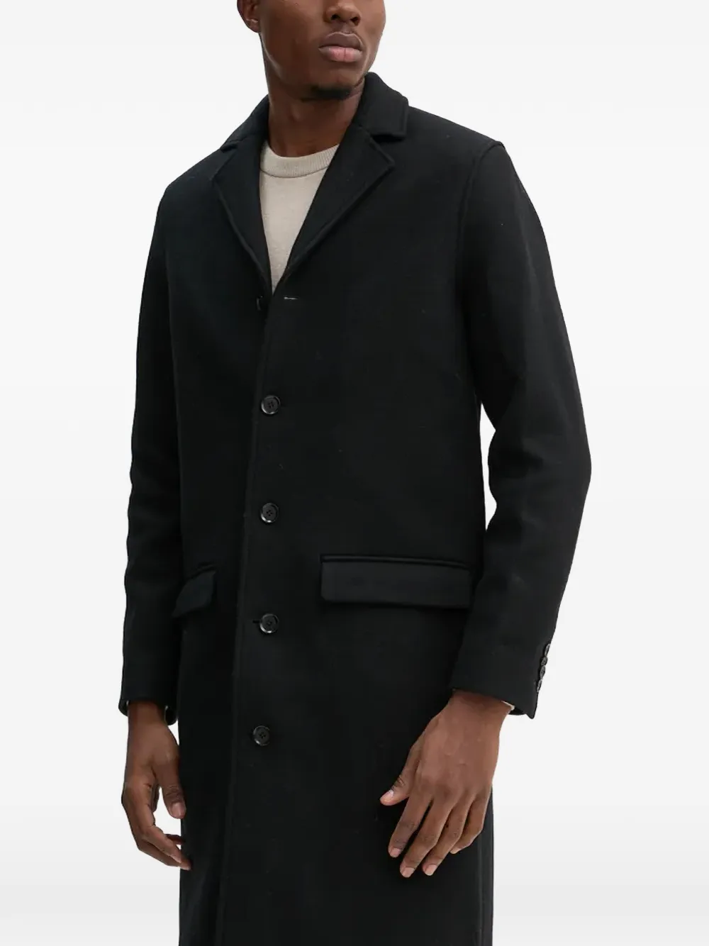 SAMSOE SAMSOE Satesfa button coat | Black | Image 1