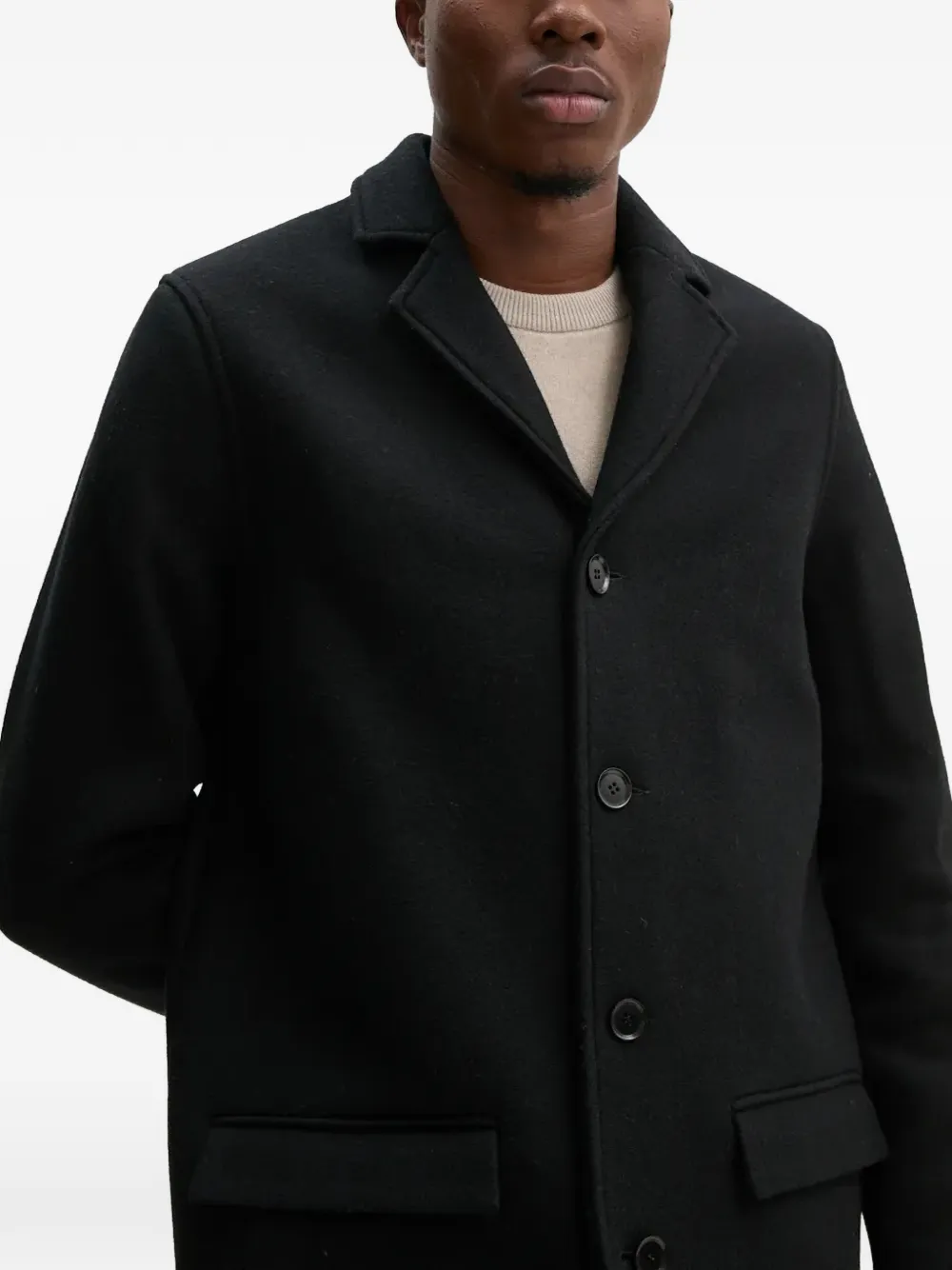  Samsoe Samsoe Satesfa Button Coat - Black 