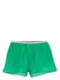 PARAMIDONNA silk beach shorts - Green