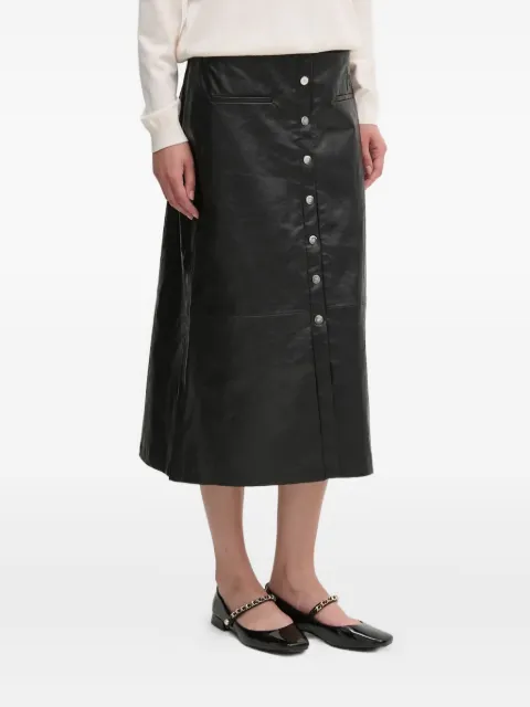 DKNY button midi skirt