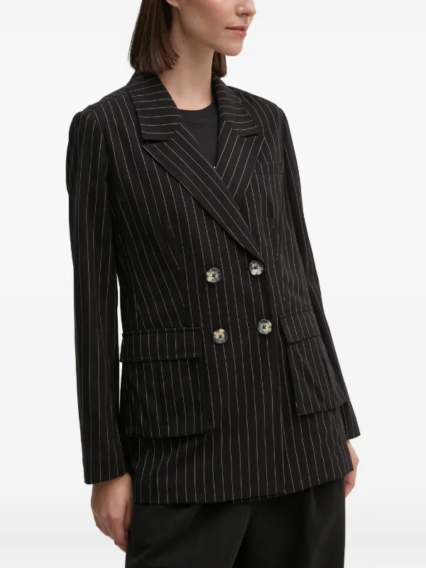 DKNY ストライプ ダブルジャケット | ブラック | FARFETCH JP
