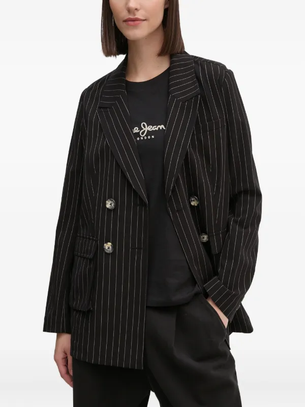 DKNY ストライプ ダブルジャケット | ブラック | FARFETCH JP