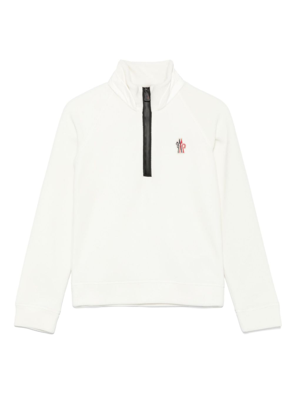 Moncler Enfant fleece-texture sweatshirt - White