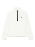 Moncler Enfant fleece-texture sweatshirt - White