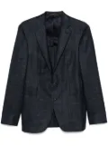 Canali houndstooth-pattern blazer - Blue