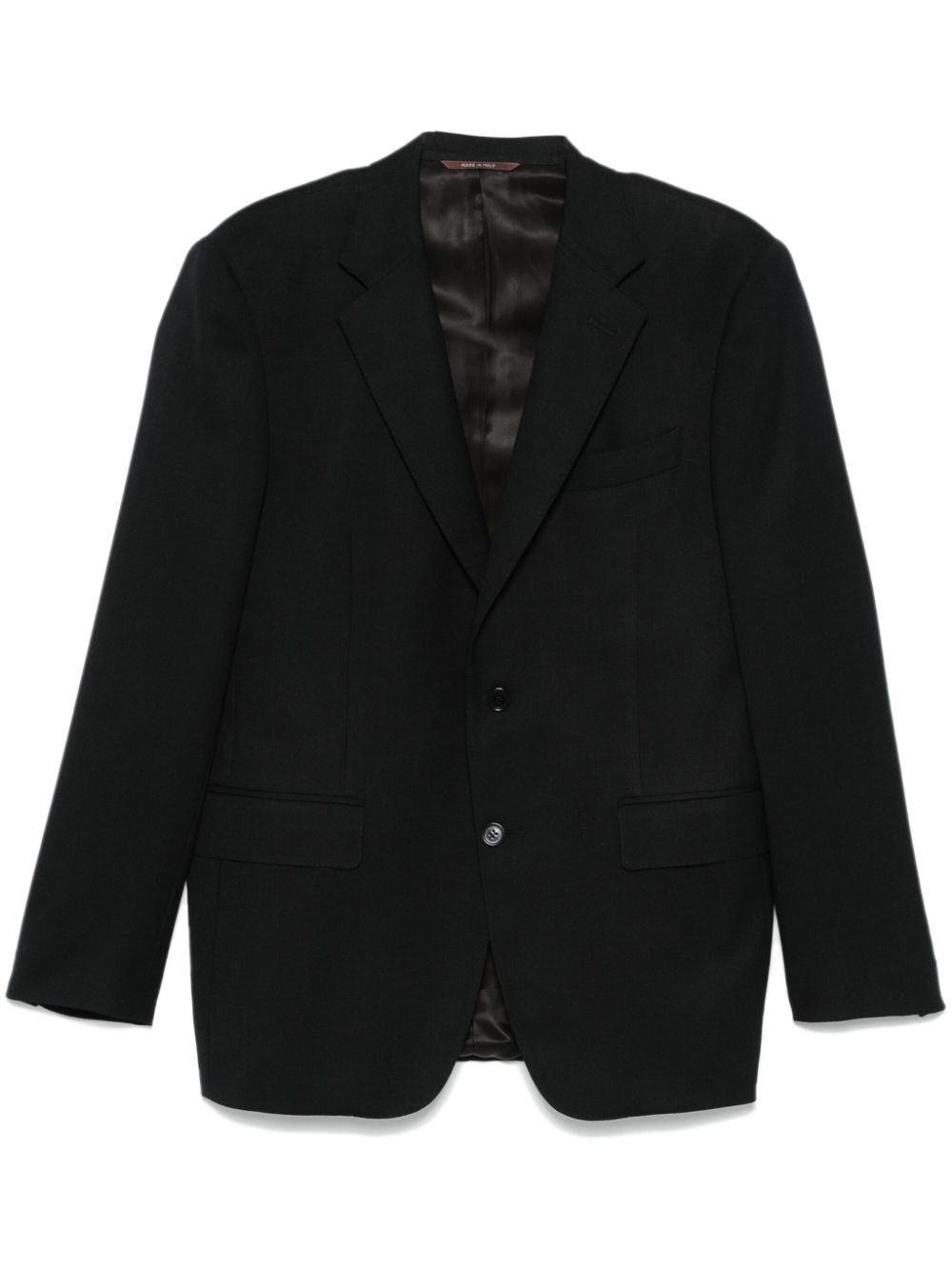 Canali Blazer met enkele rij knopen Zwart