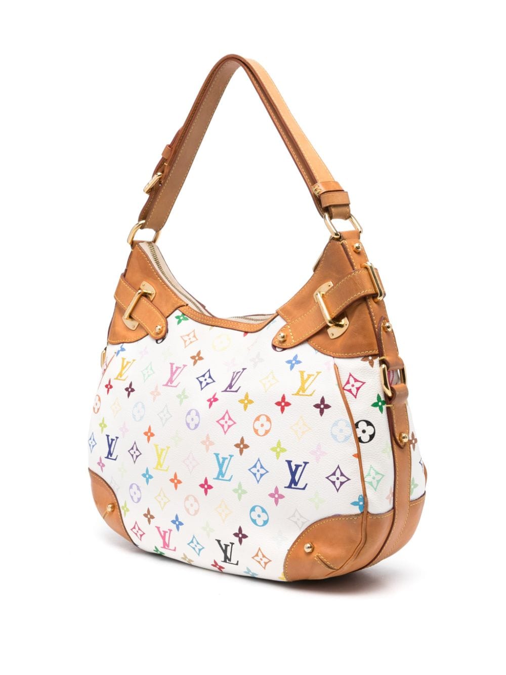 Louis Vuitton Pre-Owned x Takashi Murakami Greta schoudertas - Wit