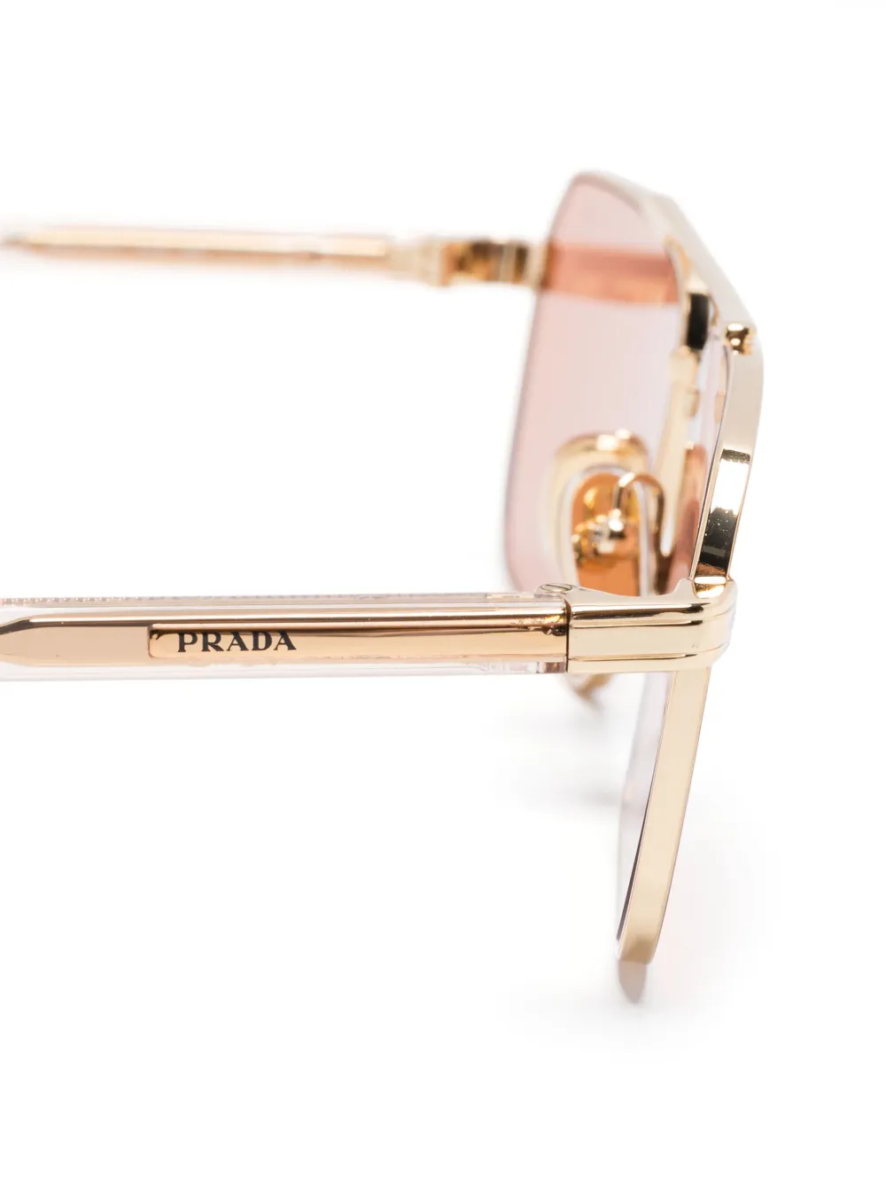 Prada Eyewear Zonnebril met piloten montuur Goud