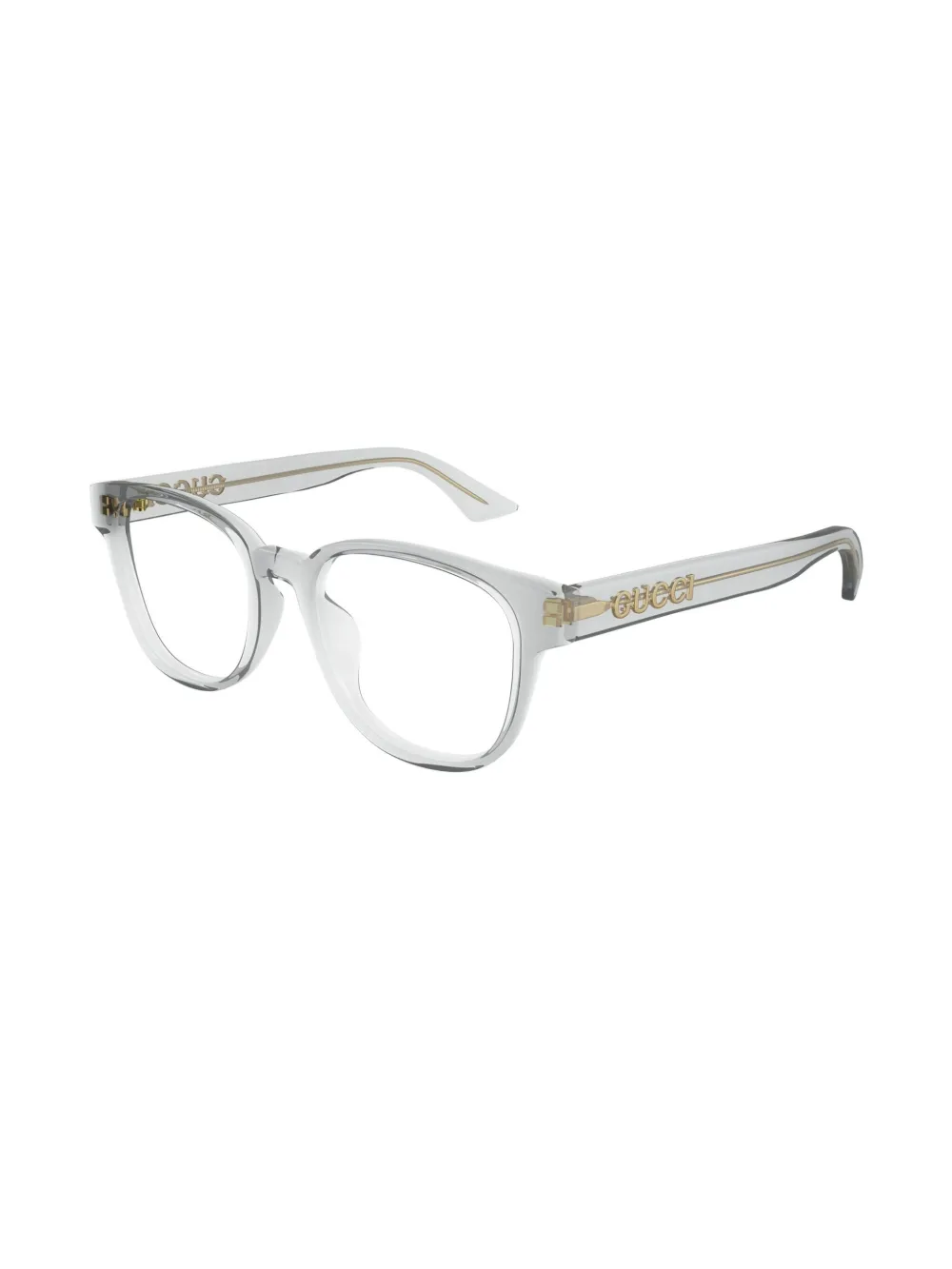 Gucci Eyewear Bril met rond montuur Grijs