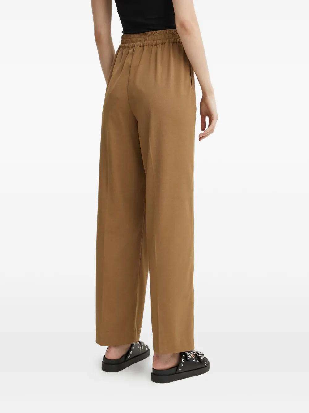 SAMSOE Broek met elastische taille Bruin