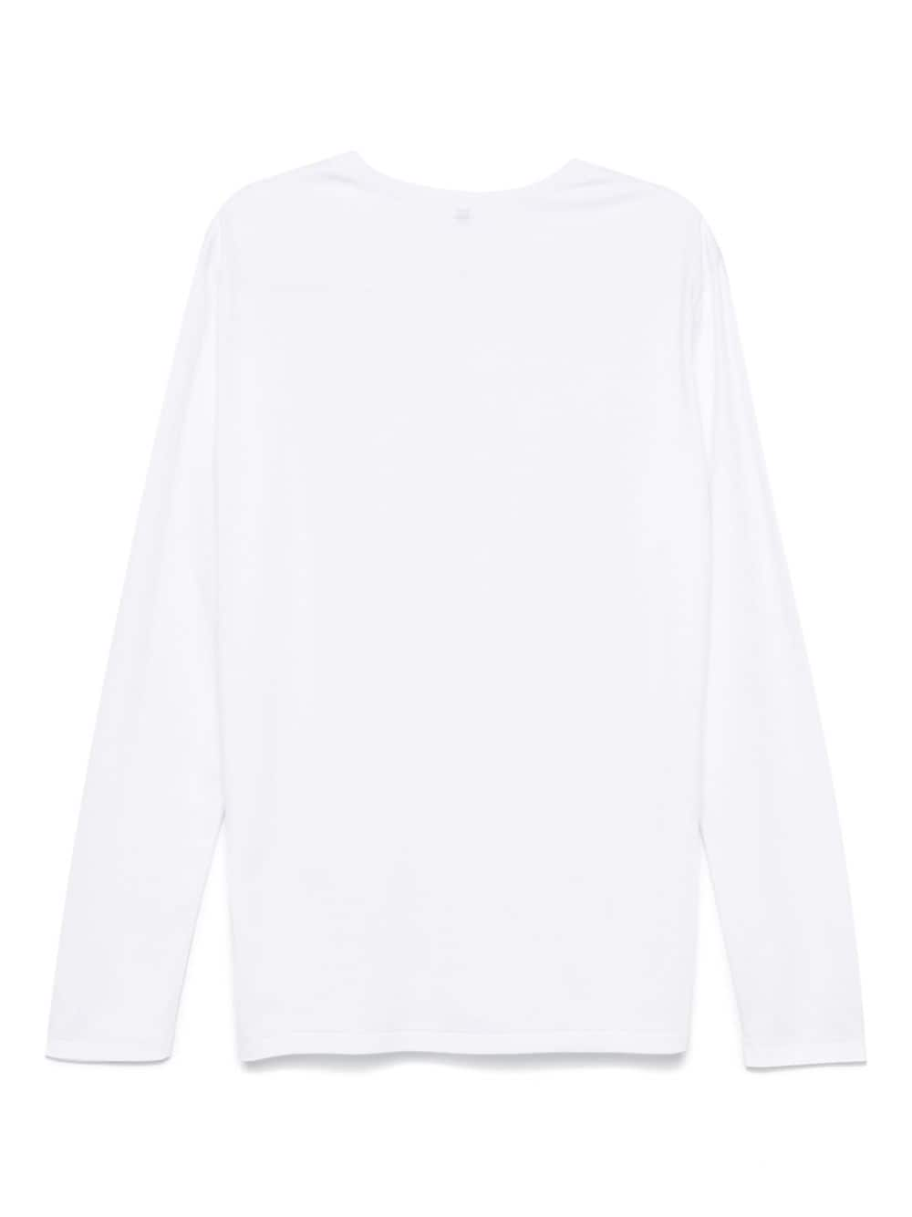 Attachment cotton T-shirt - Wit