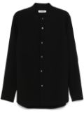 Attachment band-collar shirt - Black