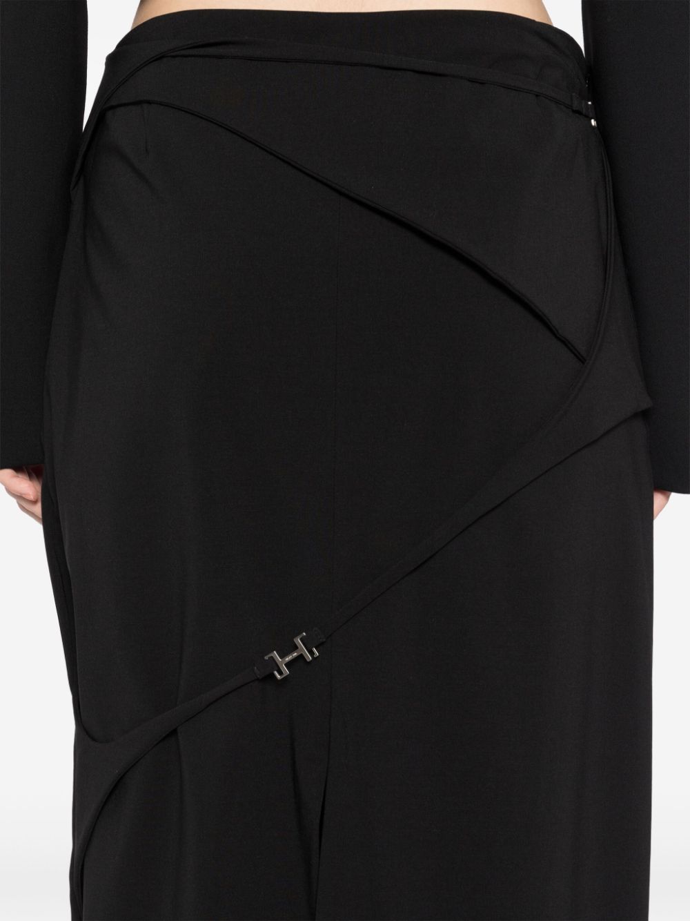 Shop Heliot Emil Panel Detailing Skirt In Black