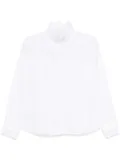 Shanshan Ruan fraise-collar cotton shirt - White