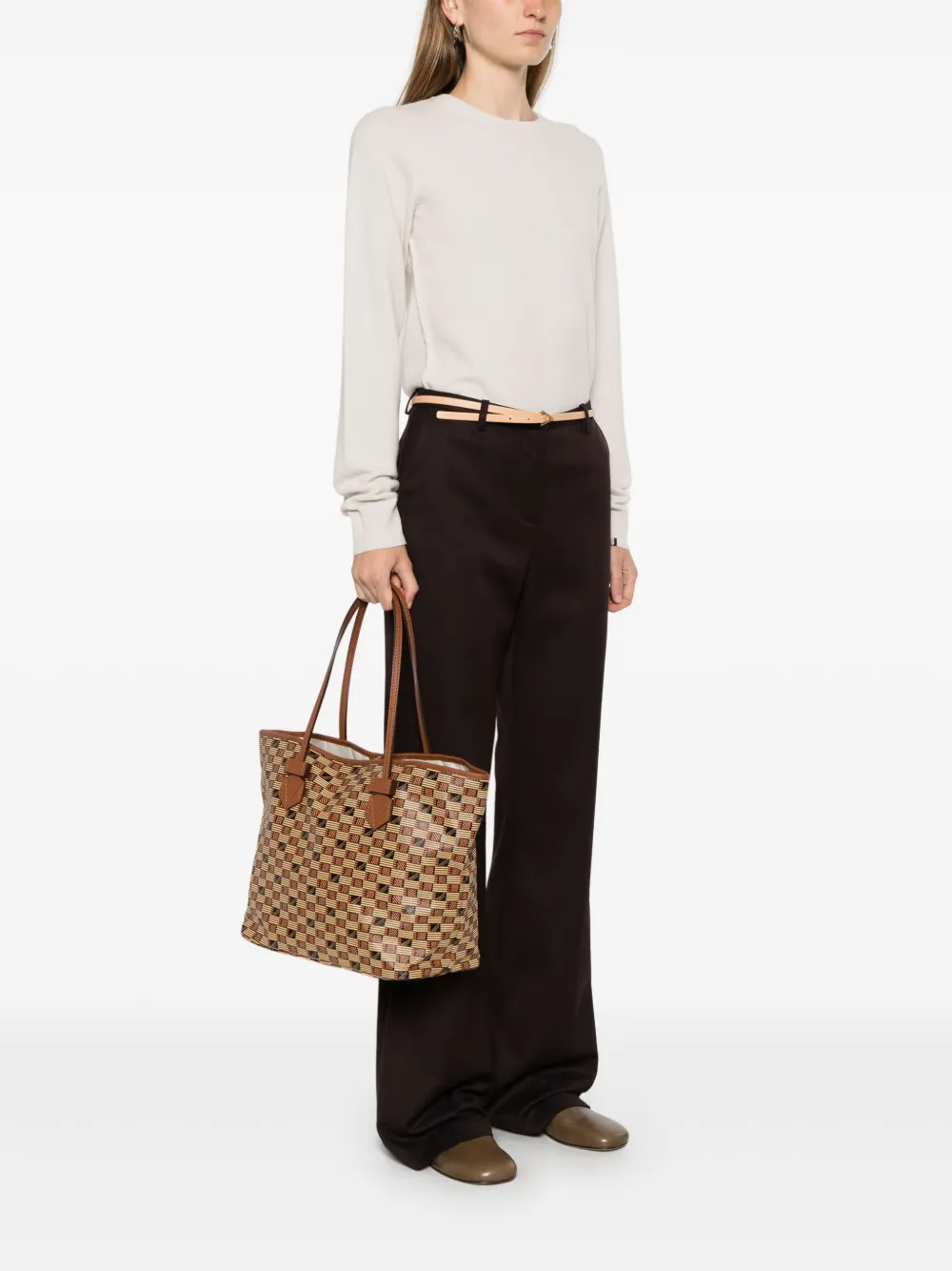 Moreau Saint Tropez medium shopper - Bruin