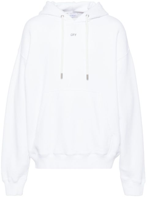 Off-White logo-print hoodie Men