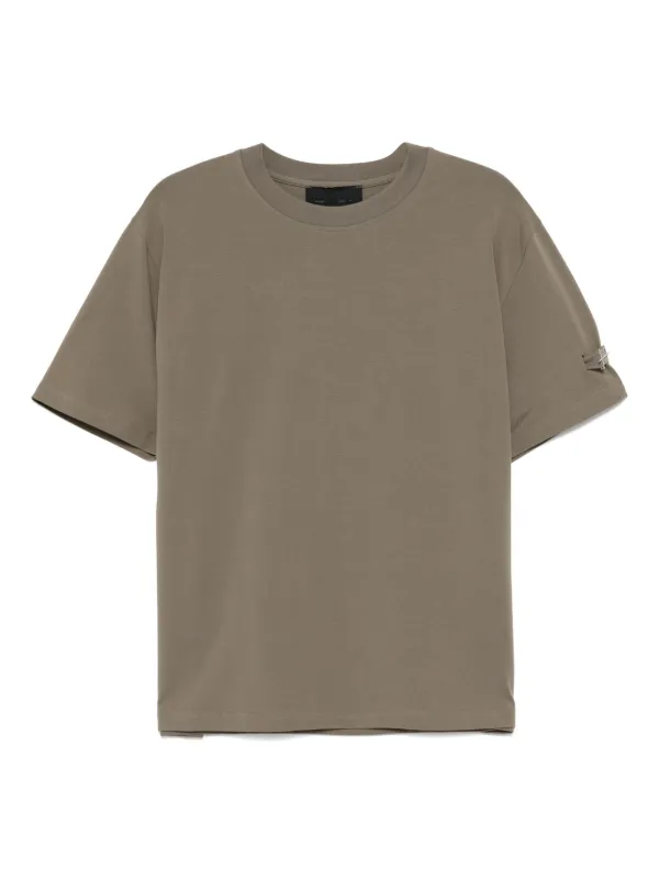 【関税込み】HELIOT EMIL カーキ Armband Tシャツ HELIOT EMILのカーキ Armband Tシャツがセール中
