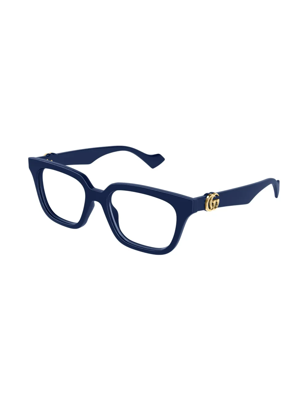 Gucci Eyewear Bril met rechthoekig montuur - Blauw