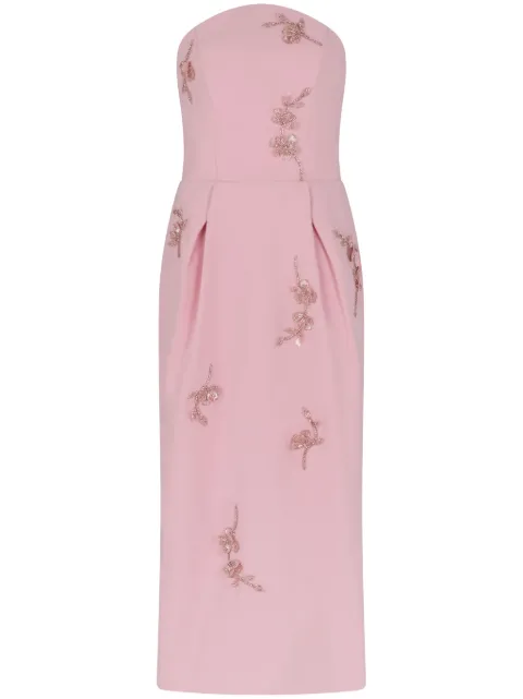 SABINA BILENKO vestido midi con apliques