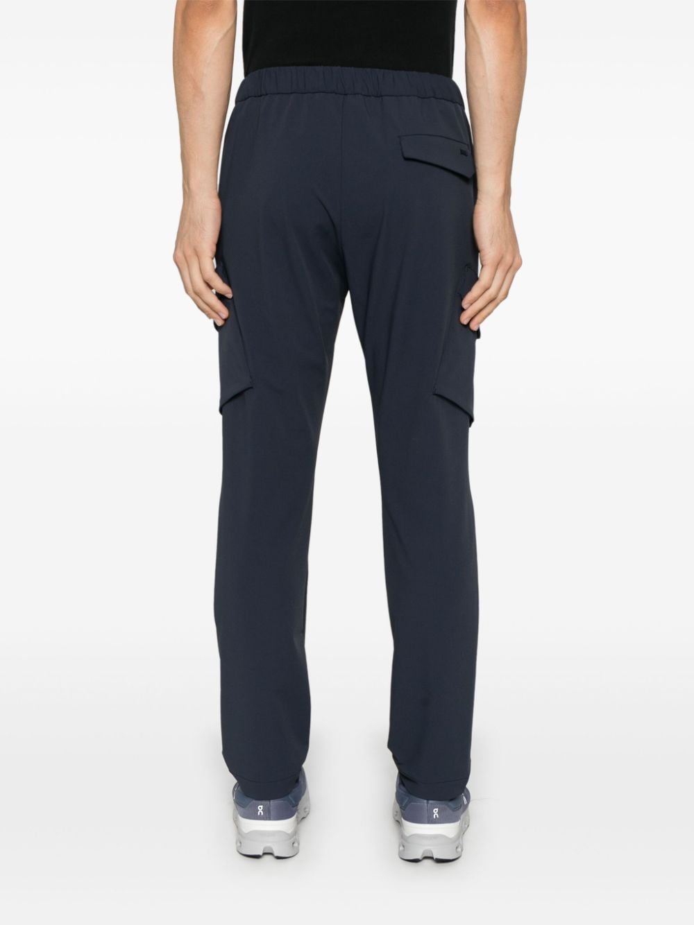 HERNO TECHNICAL-JERSEY CARGO PANTS 