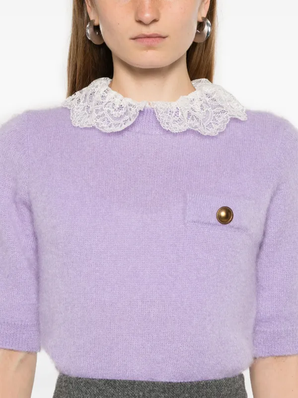 TWINSET 売れ筋商品|||ツインセット ニット&セーター アウター レディース Sweaters Purple TWINSET Charlotte Sweater | Purple | FARFETCH