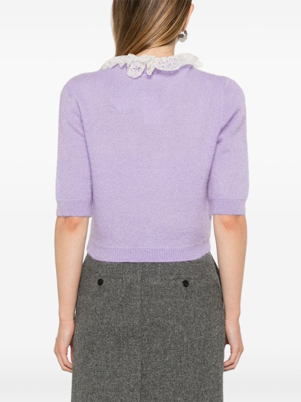 Shop Twinset Charlotte Sweater In Purple