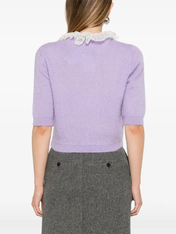 TWINSET 売れ筋商品|||ツインセット ニット&セーター アウター レディース Sweaters Purple TWINSET Charlotte Sweater | Purple | FARFETCH
