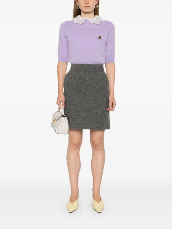TWINSET 売れ筋商品|||ツインセット ニット&セーター アウター レディース Sweaters Purple Caroline Cardigan and Shell Twinset | Women's Button Down