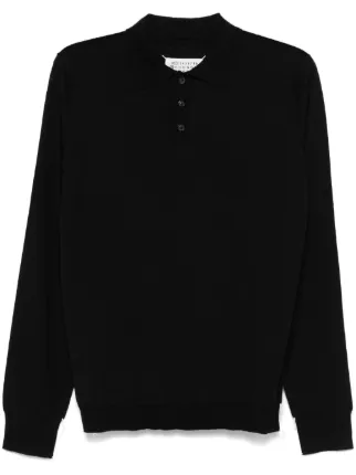 Maison Margiela ブラック 長袖 ニット Maison Margiela ロングスリーブ セーター | ブラック | FARFETCH JP