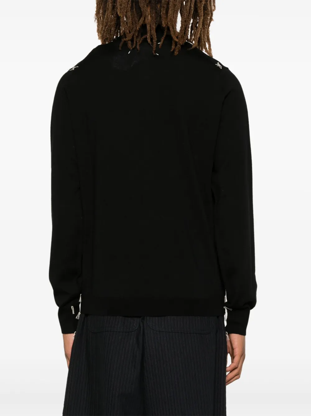 Affordable Maison Margiela fine-knit polo shirt Men