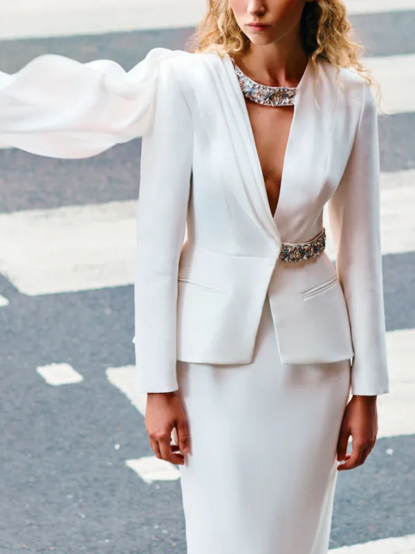 SABINA BILENKO Sabina Skirt | White | FARFETCH