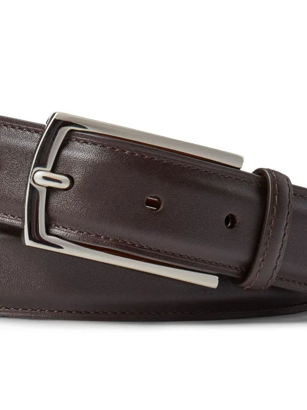 Ralph Lauren パープルレーベル ブラウンレザーベルト $595 Ralph Lauren Purple Label Italy Brown Gold Stirrup Vachetta
