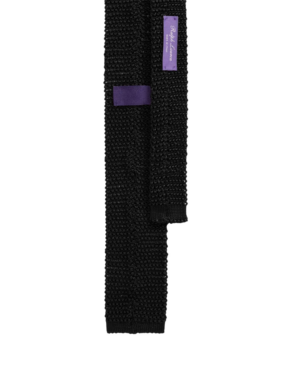Ralph Lauren Purple Label Stropdas met logo-label Zwart