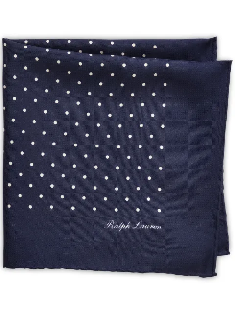 Ralph Lauren Purple Label Einstecktuch aus Seide mit Polka Dots
